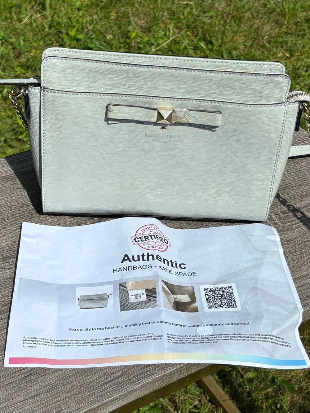 Kate Spade New York Hancock Park Angelica Crossbody Bag W/ COA